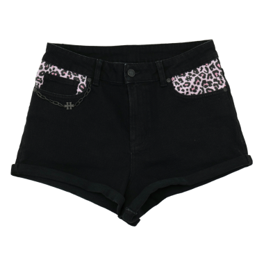 Lapel shorts "Leopard"