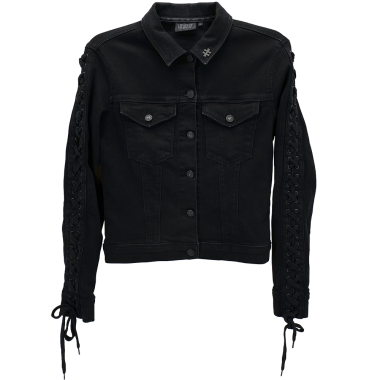 Laces Women Jacket "Black Denim"