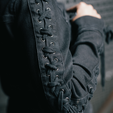 Laces Women Jacket "Black Denim"
