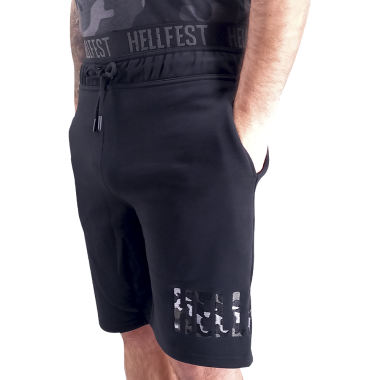 Jogshort Black "Camo Logo"