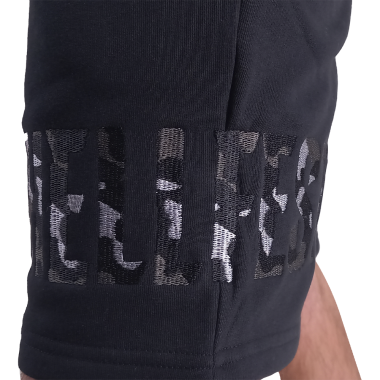 Jogshort Black "Camo Logo"