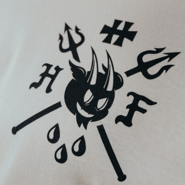 T-Shirt "Devil dancing" white