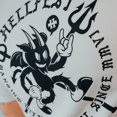 T-Shirt "Devil dancing" white