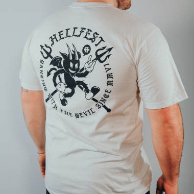 T-Shirt "Devil dancing" white