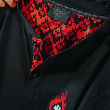 Long Sleeves Henley "Hellfire"