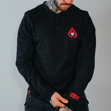 T-shirt Longsleeves Henley "Hellfire"