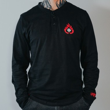 Long Sleeves Henley "Hellfire"