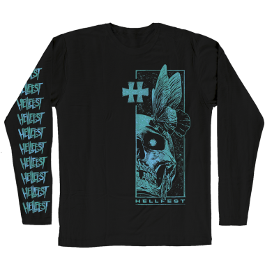Long sleeves  "Blue skull"