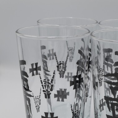 Set of 6 beer glasses