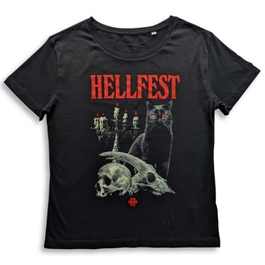 T-shirt "Black Cat" Femme