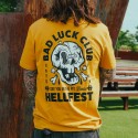 T-shirt "Bad Luck Club" ochre