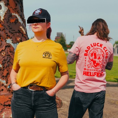 T-shirt "Bad Luck Club" ochre