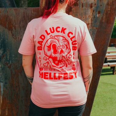 T-shirt "Bad Luck Club" rose