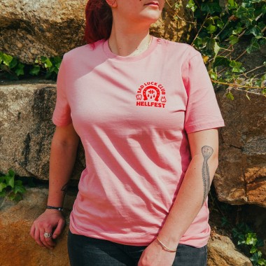 T-shirt "Bad Luck Club" pink