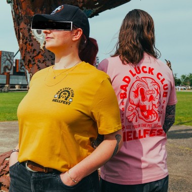T-shirt "Bad Luck Club" pink
