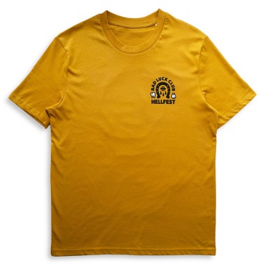 T-shirt "Bad Luck Club" ocre