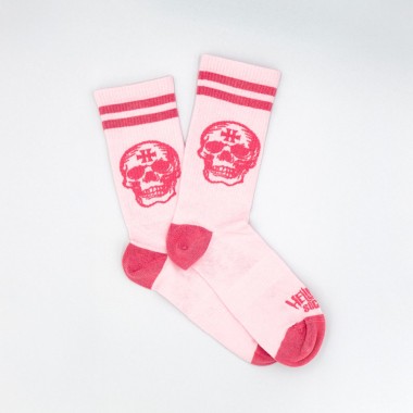 Chaussettes "Pink skull"