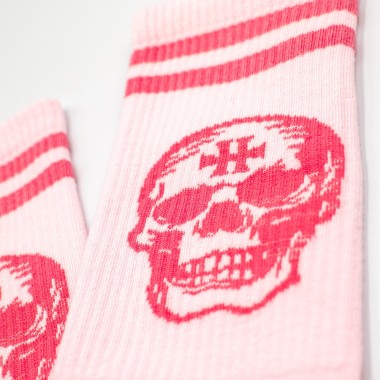 Chaussettes "Pink skull"
