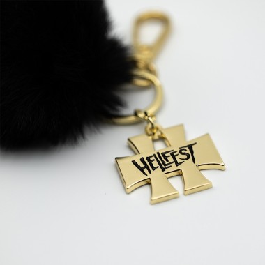 Porte-clés "Pompon" noir