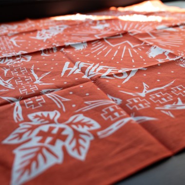 Bandana "Hellvine" rouge