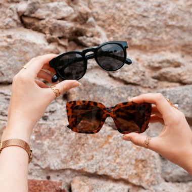 Square glasses "Leopard"