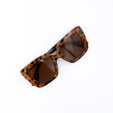 Square glasses "Leopard"