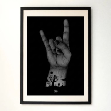 Screen print "Horns"
